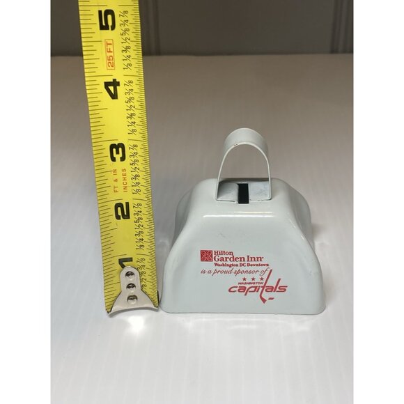 Washington Capitals SGA 3" Metal Cowbell White Hockey Souvenir Noise Maker - Picture 5 of 5
